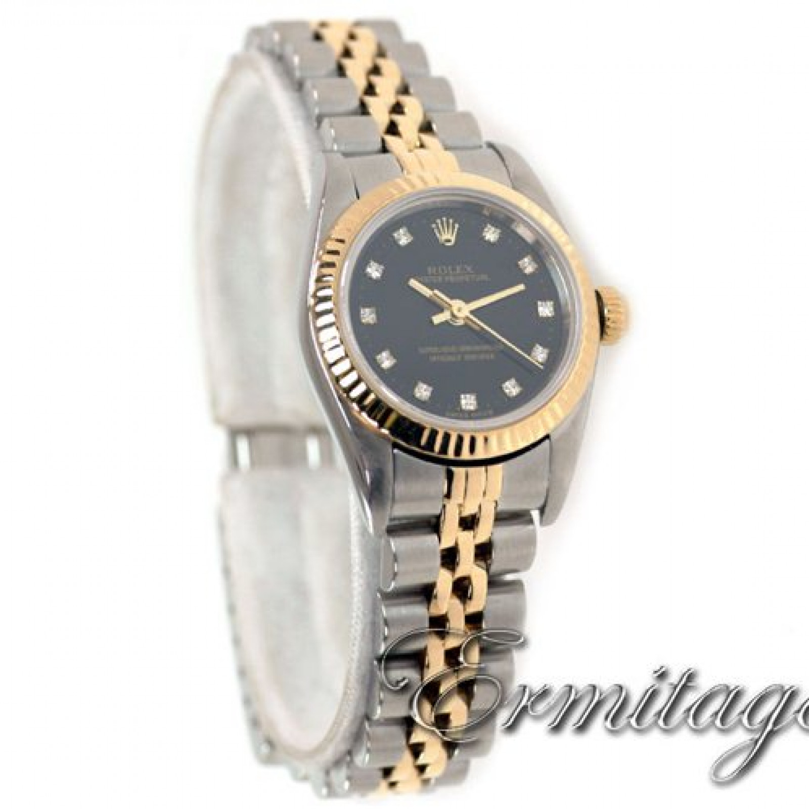 Black Diamond Dial Rolex Oyster Perpetual 76193